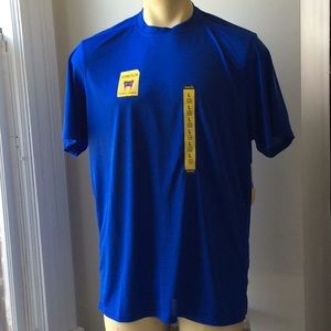 Men's WorkWear Bright Blue Stretch Shirt Size L